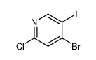4-Bromo-2-chloro-5-iodopyridine结构式