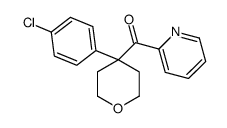 [4-(4-chlorophenyl)oxan-4-yl]-pyridin-2-ylmethanone结构式