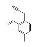 Benzeneacetonitrile, 2-formyl-4-methyl- (9CI) picture