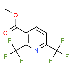 3-PYRIDINECARBOXYLIC ACID, 2,6-BIS(TRIFLUOROMETHYL)-, METHYL ESTER Structure
