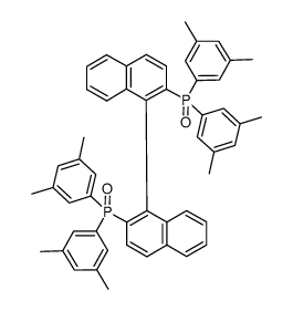 2,2'-bis[di-(3,5-dimethylphenyl)phosphoryl]-1,1'-binaphthyl结构式