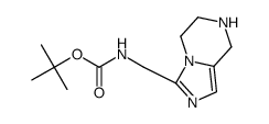 tert-butyl (5,6,7,8-tetrahydroimidazo[1,5-a]pyrazin-3-yl)methylcarbamate Structure
