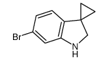 6-bromospiro[1,2-dihydroindole-3,1'-cyclopropane] Structure