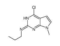 4-chloro-7-methyl-N-propylpyrrolo[2,3-d]pyrimidin-2-amine结构式