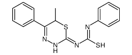 1-(6-methyl-5-phenyl-6H-1,3,4-thiadiazin-2-yl)-3-phenylthiourea结构式