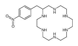 2-[(4-nitrophenyl)methyl]-1,4,7,10,13,16-hexazacyclooctadecane Structure