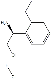 (2S)-2-AMINO-2-(2-ETHYLPHENYL)ETHAN-1-OL HYDROCHLORIDE结构式