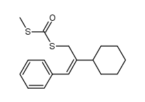 S-(2-cyclohexyl-3-phenylallyl) S-methyl carbonodithioate结构式
