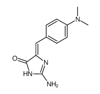 (Z)-2-amino-4-p-dimethylaminobenzylidene-2-imidazolin-5-one Structure