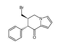 (6R,7S)-6-Bromomethyl-7-phenyl-6,7-dihydro-5H-indolizin-8-one Structure