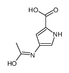 4-acetamido-1H-pyrrole-2-carboxylic acid结构式