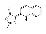 2-methyl-4-(1H-quinolin-2-ylidene)-1,3-oxazol-5-one Structure