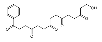 15-hydroxy-1-phenylpentadecane-1,4,7,10,13-pentone Structure