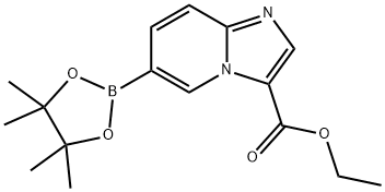 6-(4,4,5,5-四甲基-1,3,2-二氧硼杂环戊烷-2-基)咪唑并[1,2-a]吡啶-3-羧酸乙酯图片