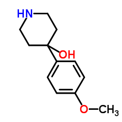 4-(4-Methoxyphenyl)-4-piperidinol结构式