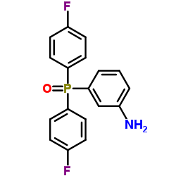 3-[Bis(4-fluorophenyl)phosphinyl]benzenamine Structure