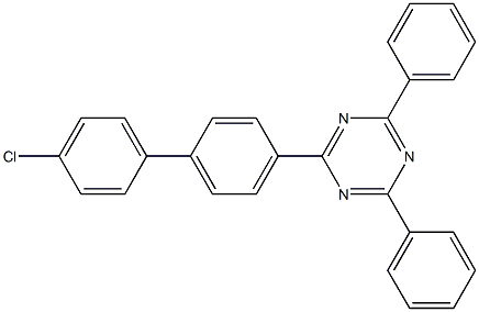 2-(4'-Chloro-[1,1'-biphenyl]-4-yl)-4,6-diphenyl-1,3,5-triazine structure