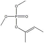 Phosphoric acid dimethyl=1-methyl-1-propenyl ester Structure
