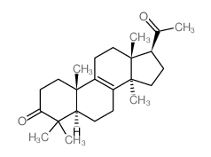 Pregn-8-ene-3,20-dione,4,4,14-trimethyl-, (5a)- (9CI) structure