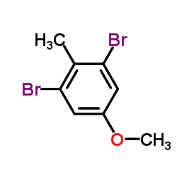 2,6-DIBROMO-4-METHOXYTOLUENE Structure