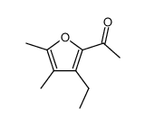 Ethanone, 1-(3-ethyl-4,5-dimethyl-2-furanyl)- (9CI) Structure