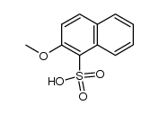 naphthalene-2-methoxy-1-sulphonic acid Structure