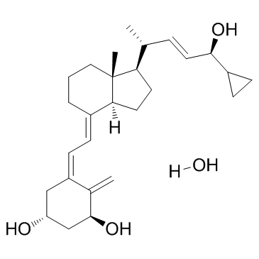 钙泊三醇一水合物结构式