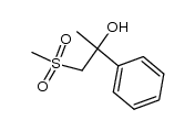 1-methanesulfonyl-2-phenyl-propan-2-ol结构式