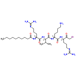 DECANOYL-ARG-VAL-LYS-ARG-CHLOROMETHYLKETONE结构式