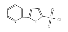 5-(2-pyridyl)thiophene-2-sulfonyl chloride structure
