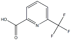 6-(trifluoromethyl)picolinic acid结构式