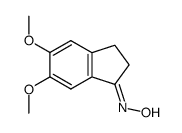 5,6-dimethoxy-indan-1-one oxime结构式