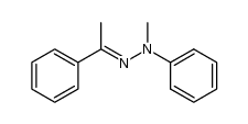 1-methyl-1-phenyl-2-(1-phenylethylidene)hydrazine Structure