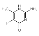 4(3H)-Pyrimidinone,2-amino-5-fluoro-6-methyl- structure