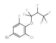 (4-BROMO-2-CHLORO-6-FLUOROPHENYL)-1,1,2,3,3,3-HEXAFLUOROPROPYL ETHER structure