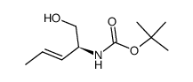 Carbamic acid, [1-(hydroxymethyl)-2-butenyl]-, 1,1-dimethylethyl ester, [S-(E)]-结构式