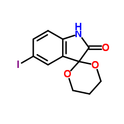5'-Iodospiro[1,3-dioxane-2,3'-indol]-2'(1'H)-one Structure