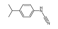 Cyanamide, [4-(1-methylethyl)phenyl]- (9CI) structure