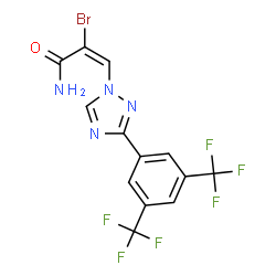 (E)-3-(3-(3,5-Bis(Trifluoromethyl)Phenyl)-1H-1,2,4-Triazol-1-Yl)-2-Bromoacrylamide Structure