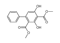 3,5-Dihydroxy-2,4-biphenyldicarboxylic acid dimethyl ester Structure