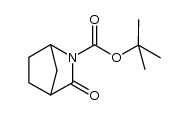 2-Azabicyclo[2.2.1]heptane-2-carboxylic acid, 3-oxo-, 1,1-dimethylethyl ester structure