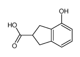 4-Hydroxy-2,3-dihydro-1H-indene-2-carboxylic acid Structure