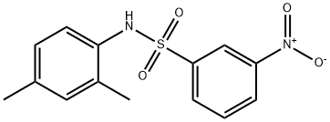 N-(2,4-二甲基苯)-3-硝基苯磺酰胺结构式
