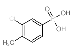 Phosphonic acid,P-(3-chloro-4-methylphenyl)- structure