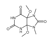 4,5-dimethoxy-7,9-dimethyl-tetrahydro-purine-2,6,8-trione结构式