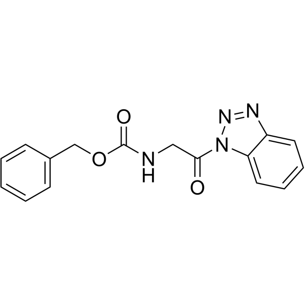 Benzyl 2-(1H-benzo[d][1,2,3]triazol-1-yl)-2-oxoethylcarbamate结构式