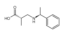 (αS,2S)-N-α-methylbenzyl-3-amino-2-methylpropionic acid Structure