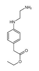 Benzeneacetic acid, 4-(2-aminoethylamino)-, ethyl ester Structure