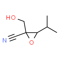 Oxiranecarbonitrile,2-(hydroxymethyl)-3-(1-methylethyl)- (9CI) Structure