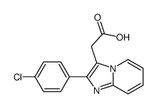 2-(4-Chlorophenyl)imidazo[1,2-a]pyridine-3-acetic acid结构式
